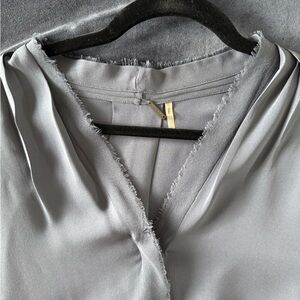 Elie Tahari Blue/Gray blouse, versatile, wonderful color for all seasons!
